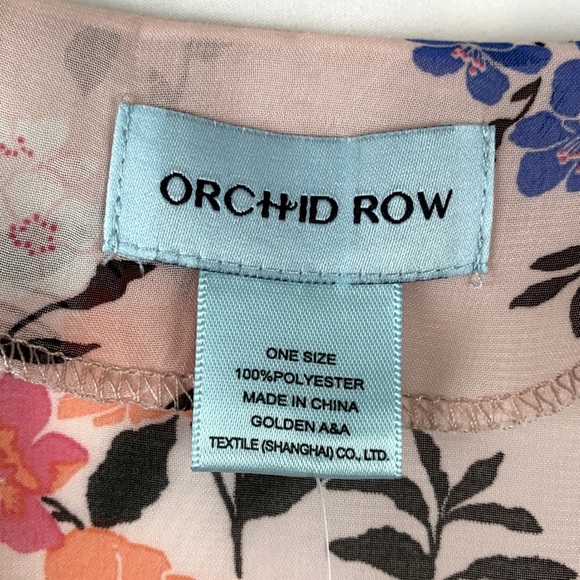 Orchid Row Floral Printed Chiffon Kimono - Picture 8 of 10